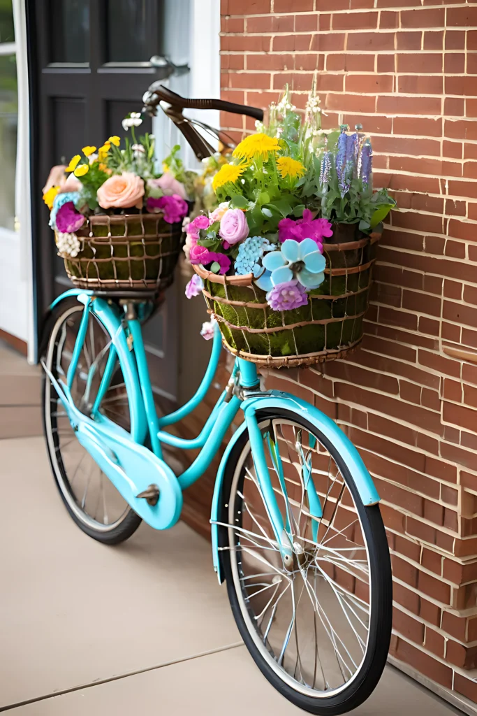 12. Vintage Bicycle Planters 1