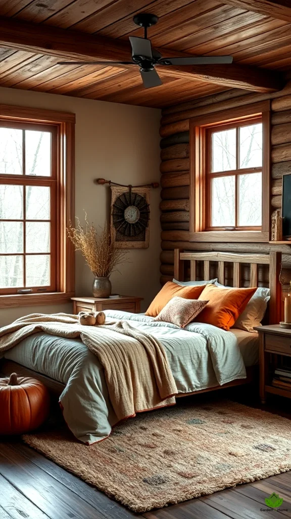 1. Rustic Charm 2024 Cozy Fall Bedroom Ideas for a Cabin Feel processed