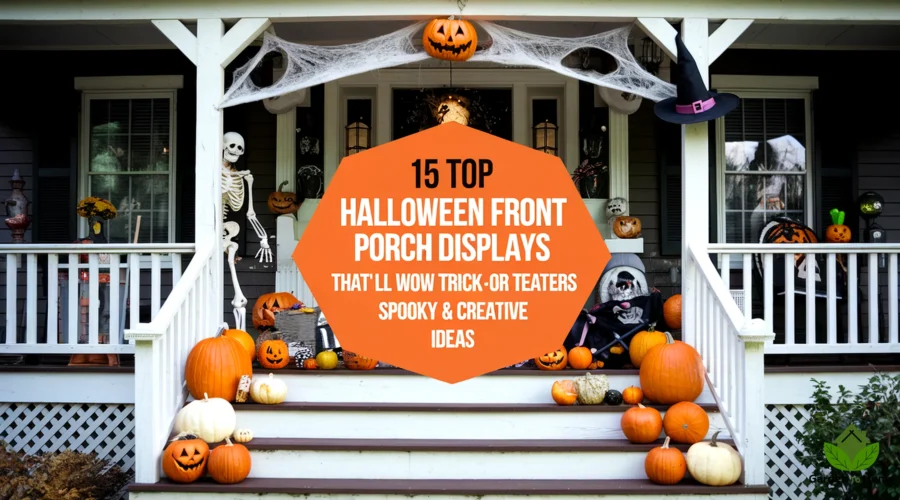 Halloween Front Porch Displays