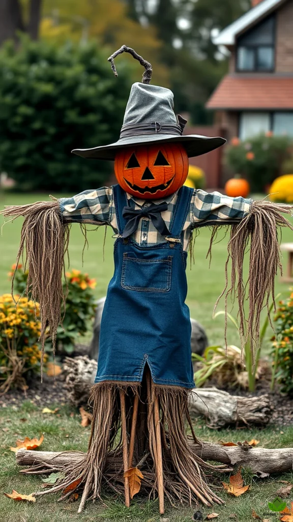 19. Spine chilling Scarecrow Halloween DIY