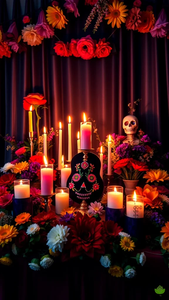 23. Dia de los Muertos Altar DIY Halloween Decor