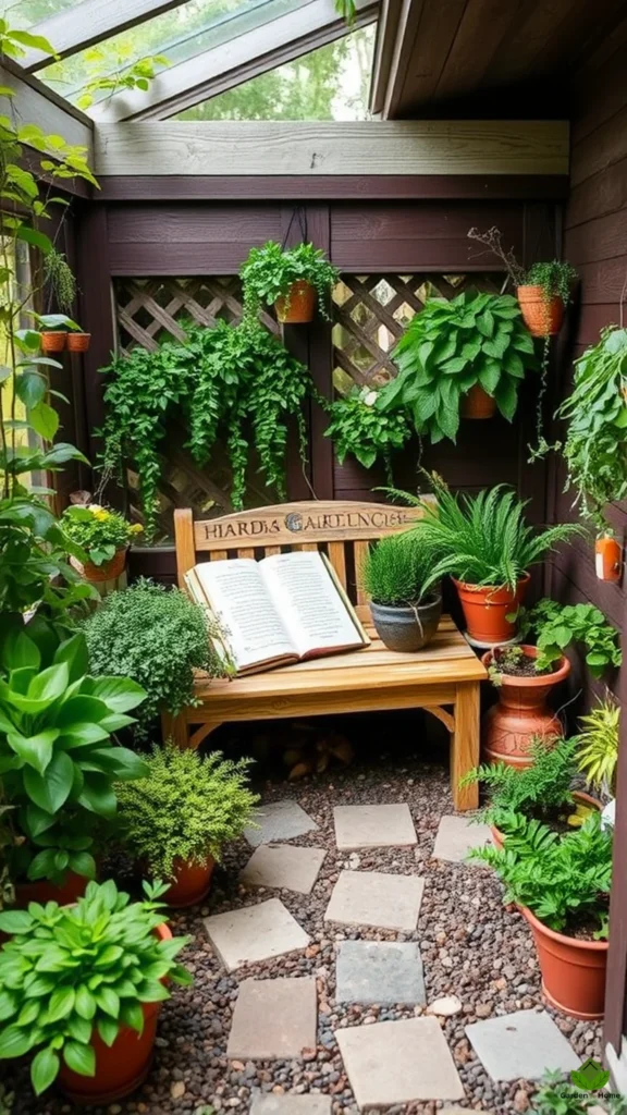 23. Herb Garden Reading Nook Cozy Garden Ideas for 2024