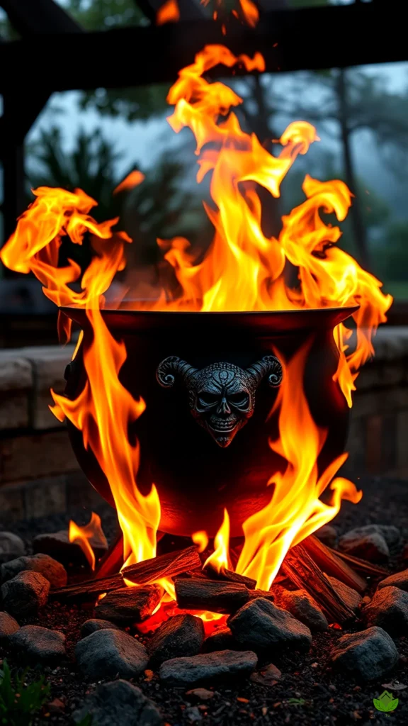 8. Witch s Cauldron Fire Pit DIY 2024