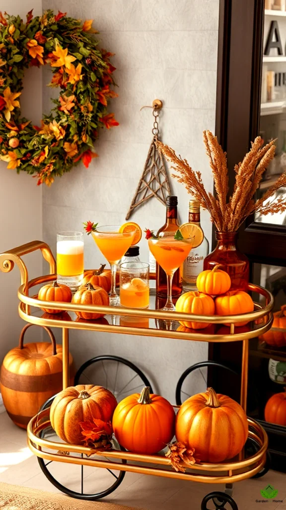 16. Fall Bar Cart Ideas to Impress Guests in 2024