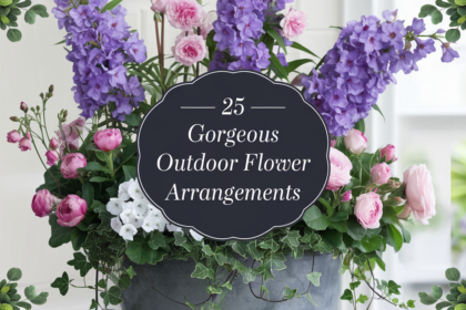 25 Gorgeous Outdoor Flower Arrangements for Your Dream Backyard