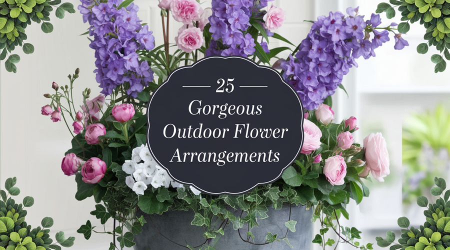 25 Gorgeous Outdoor Flower Arrangements for Your Dream Backyard