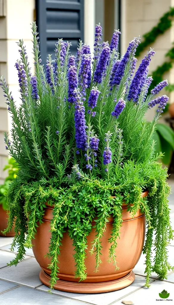 9. Mediterranean Magic Drought Proof Herb Container Garden