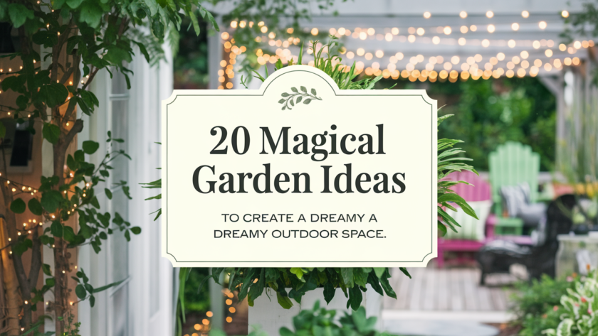 20 Magical Garden Ideas to Create a Dreamy Outdoor Space