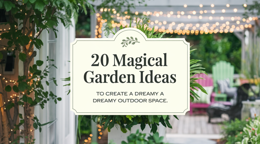 20 Magical Garden Ideas to Create a Dreamy Outdoor Space