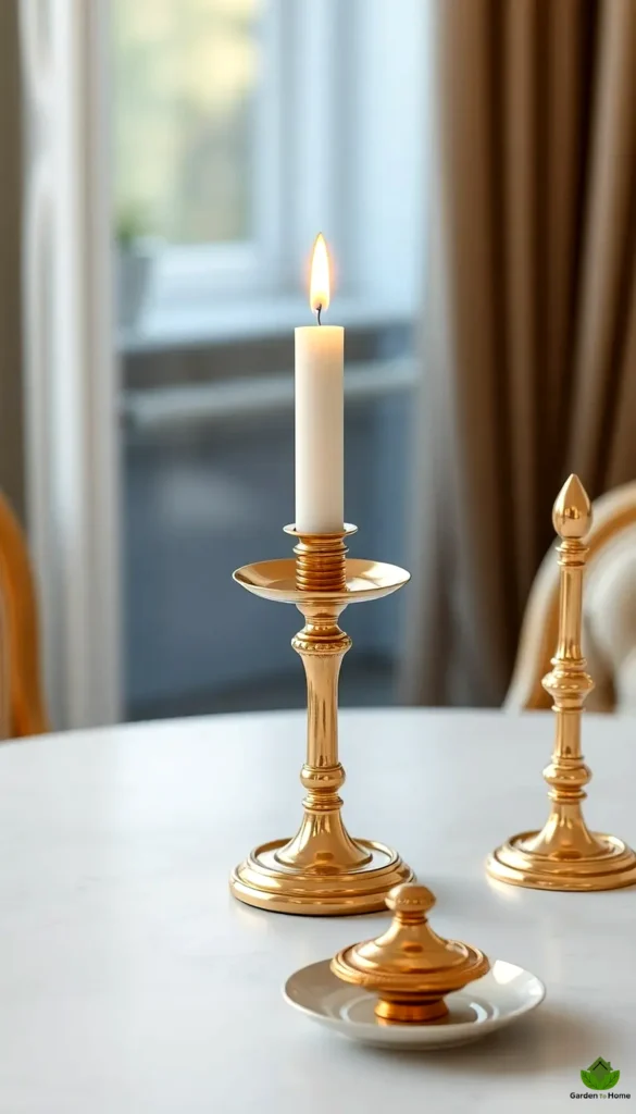 9. Brass or Gold Accents for a Luxe Touch