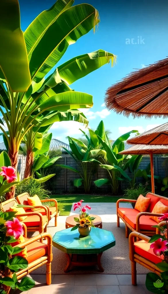 4. Tropical Garden Aesthetics for a Vacation Vibe