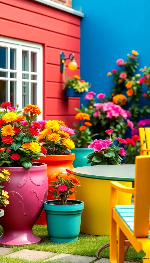 7. Bold Color Schemes for Vibrant Garden Aesthetics